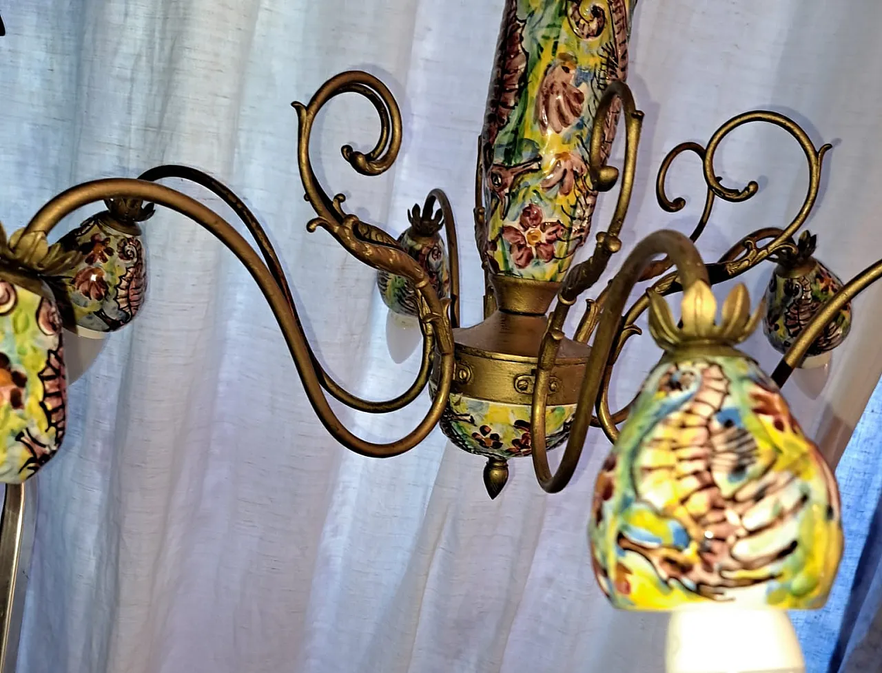 Vietri ceramic chandelier 33
