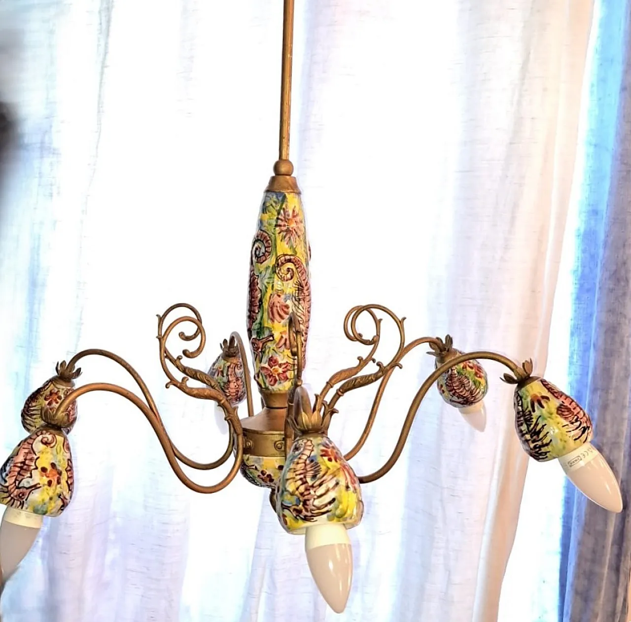 Vietri ceramic chandelier 34