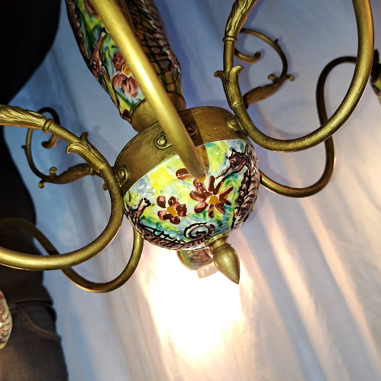 Vietri ceramic chandelier 36