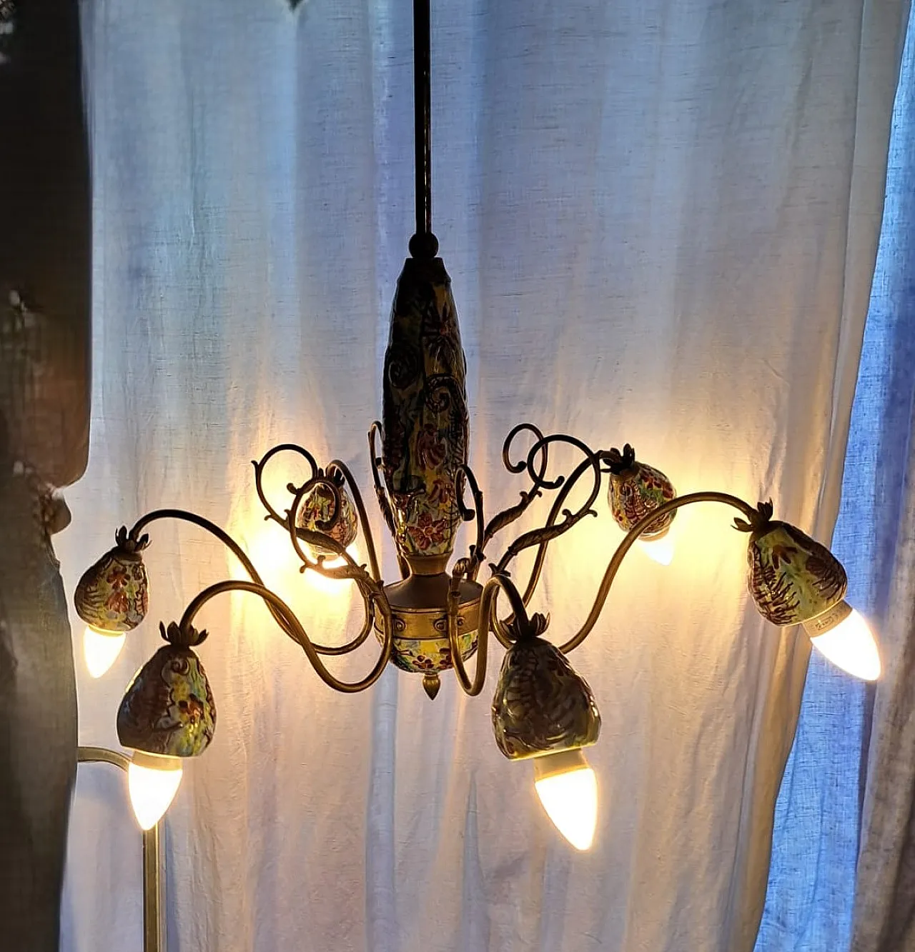 Vietri ceramic chandelier 39