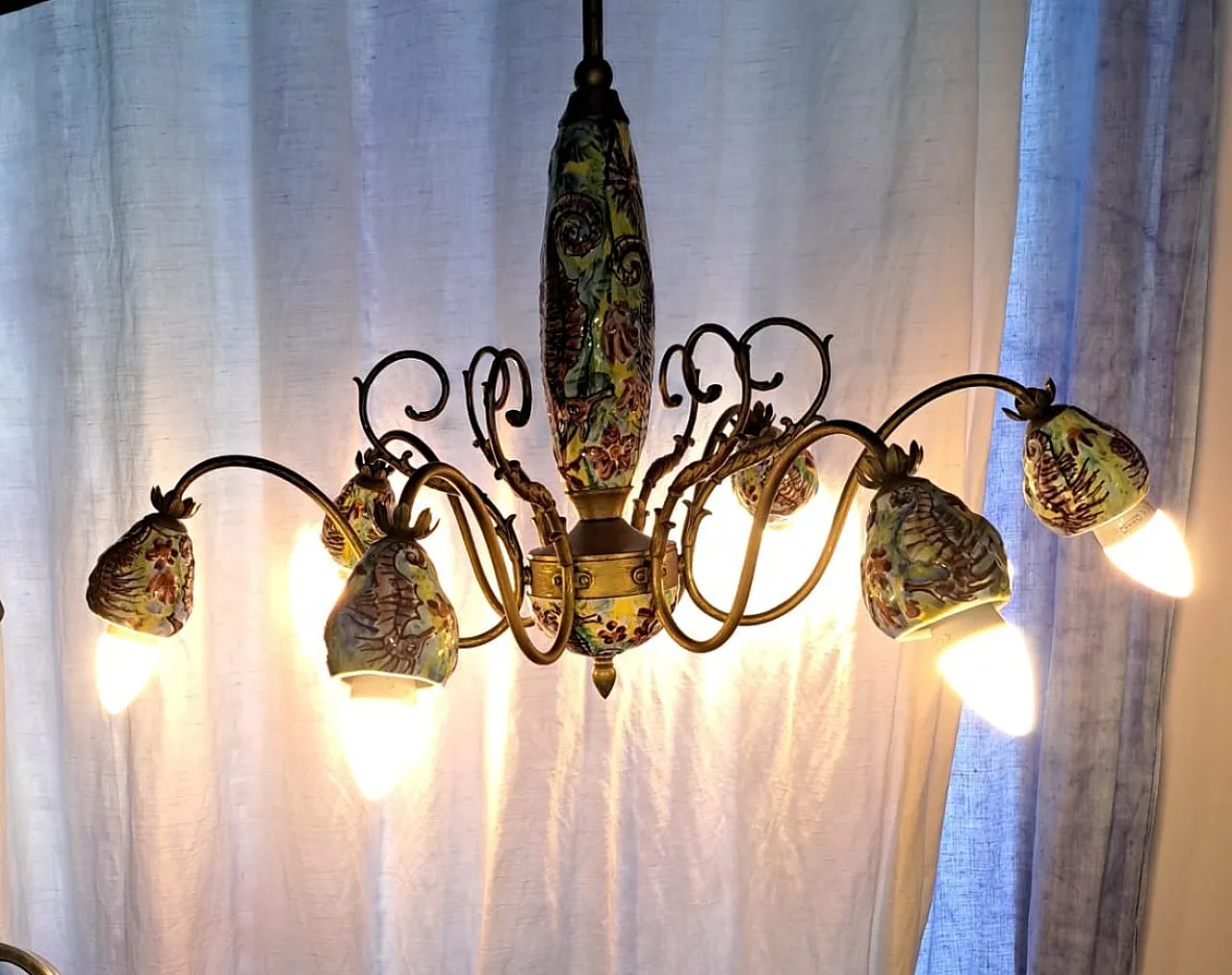 Vietri ceramic chandelier 40
