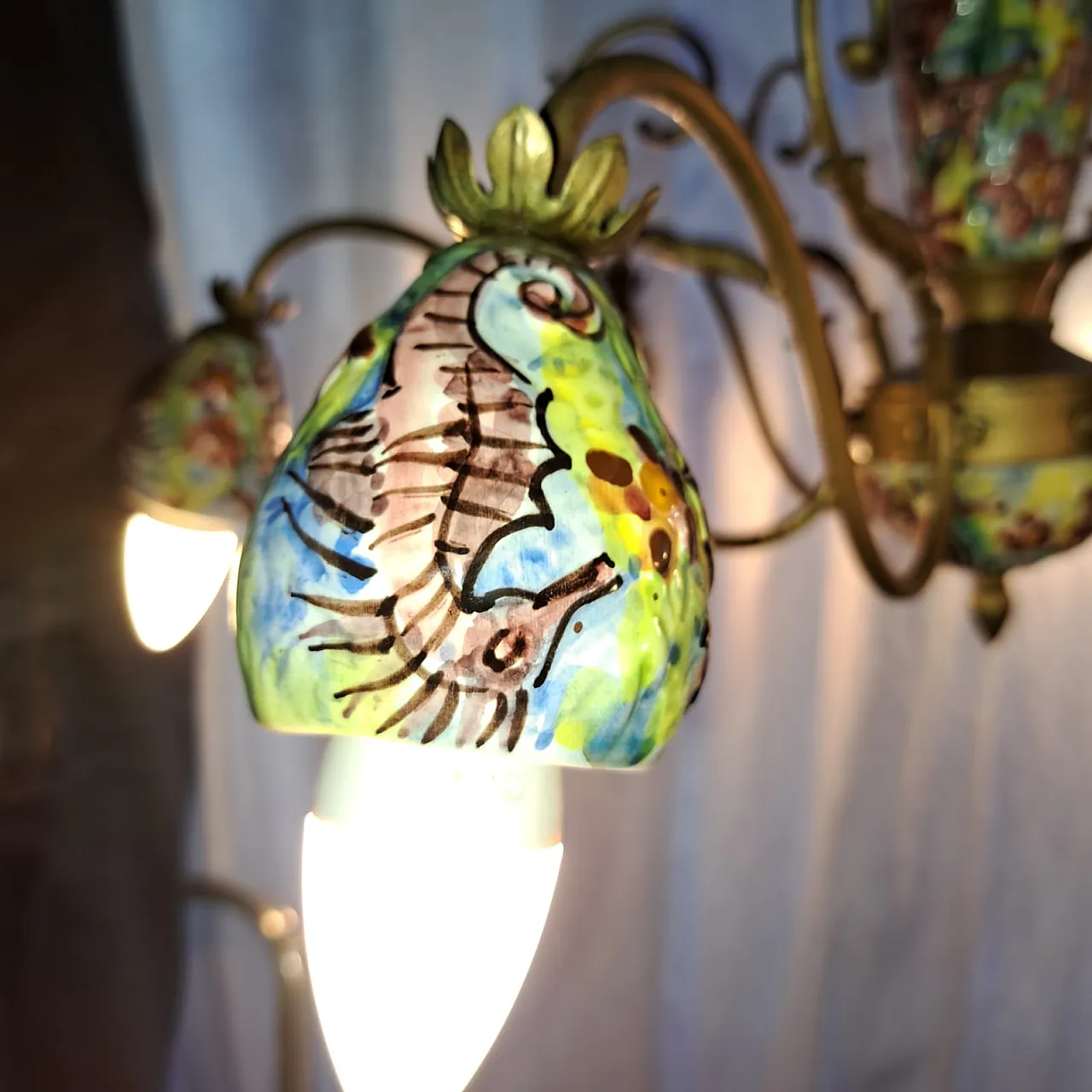 Vietri ceramic chandelier 42