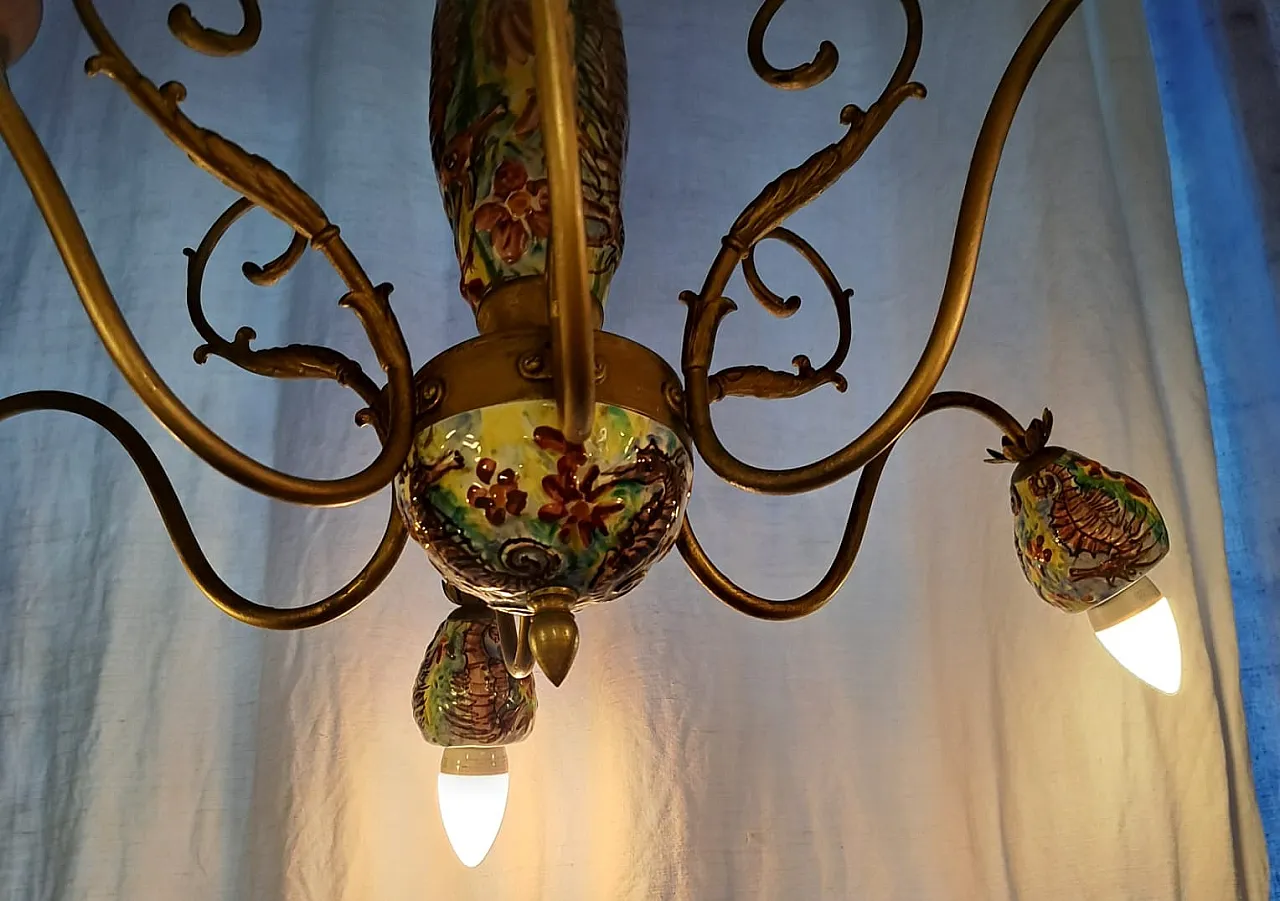 Vietri ceramic chandelier 43