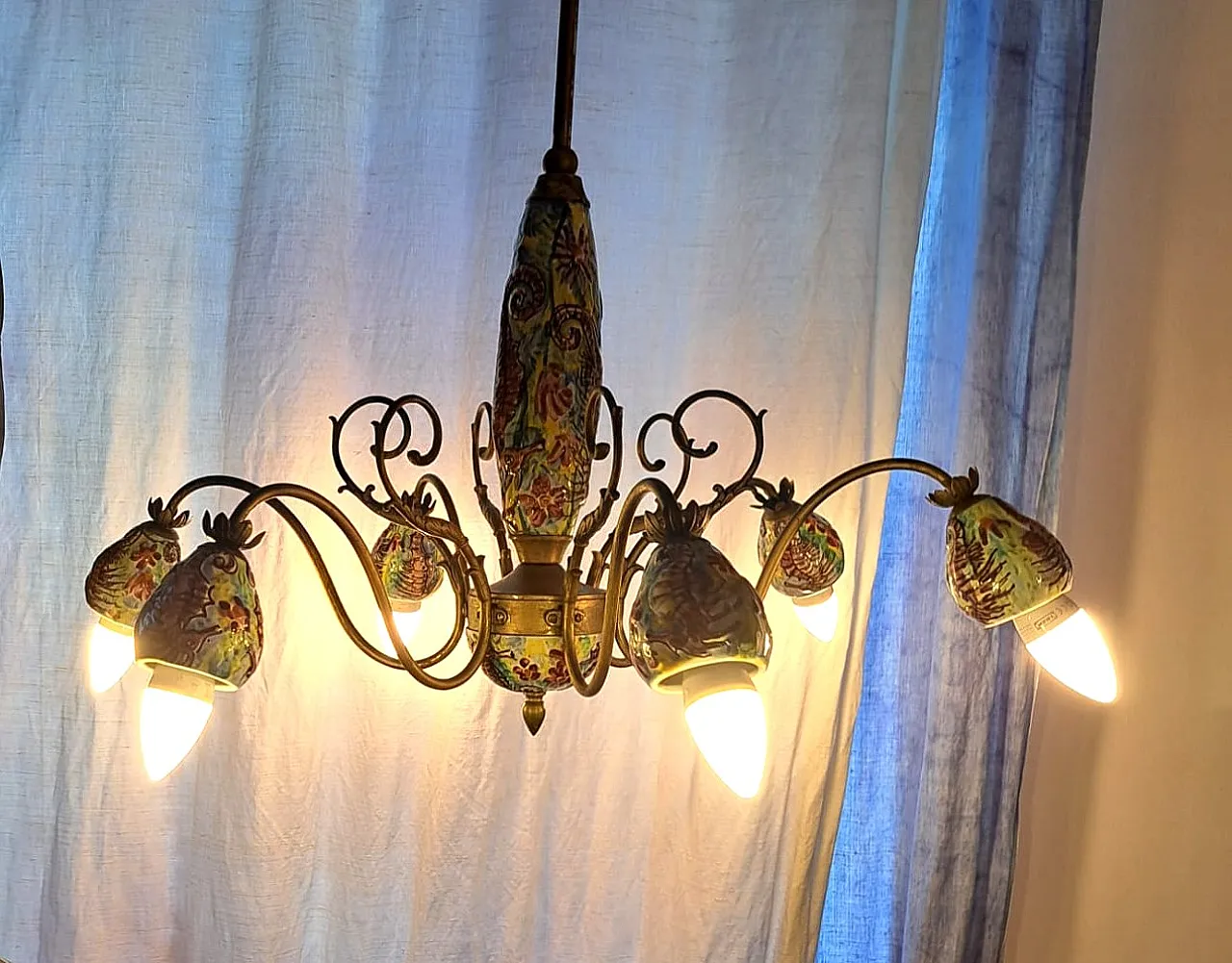 Vietri ceramic chandelier 44