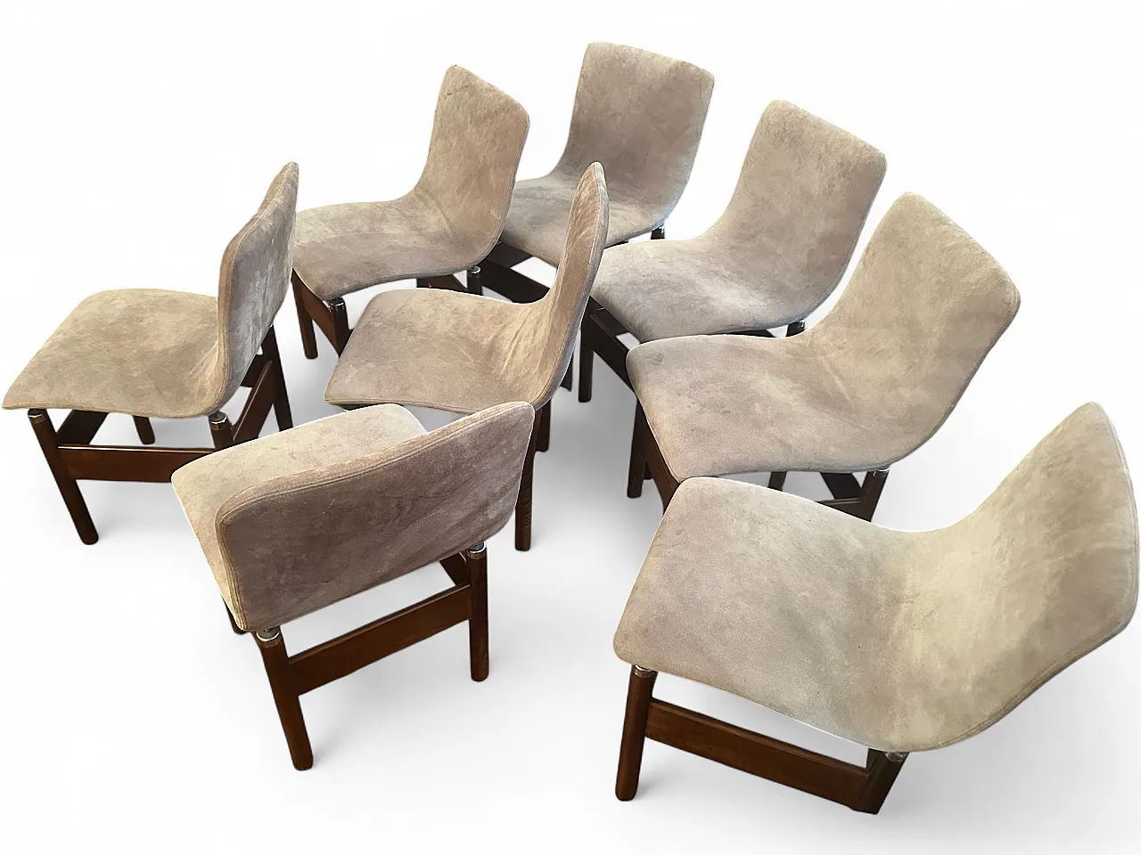 8 Chelsea chairs by Vittorio Introini for Saporiti Italia, 1970s 9
