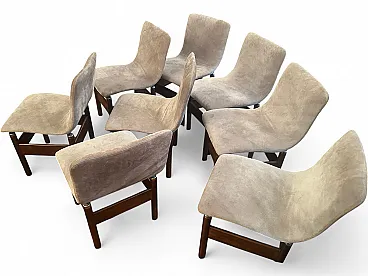 8 Chelsea chairs by Vittorio Introini for Saporiti Italia, 1970s