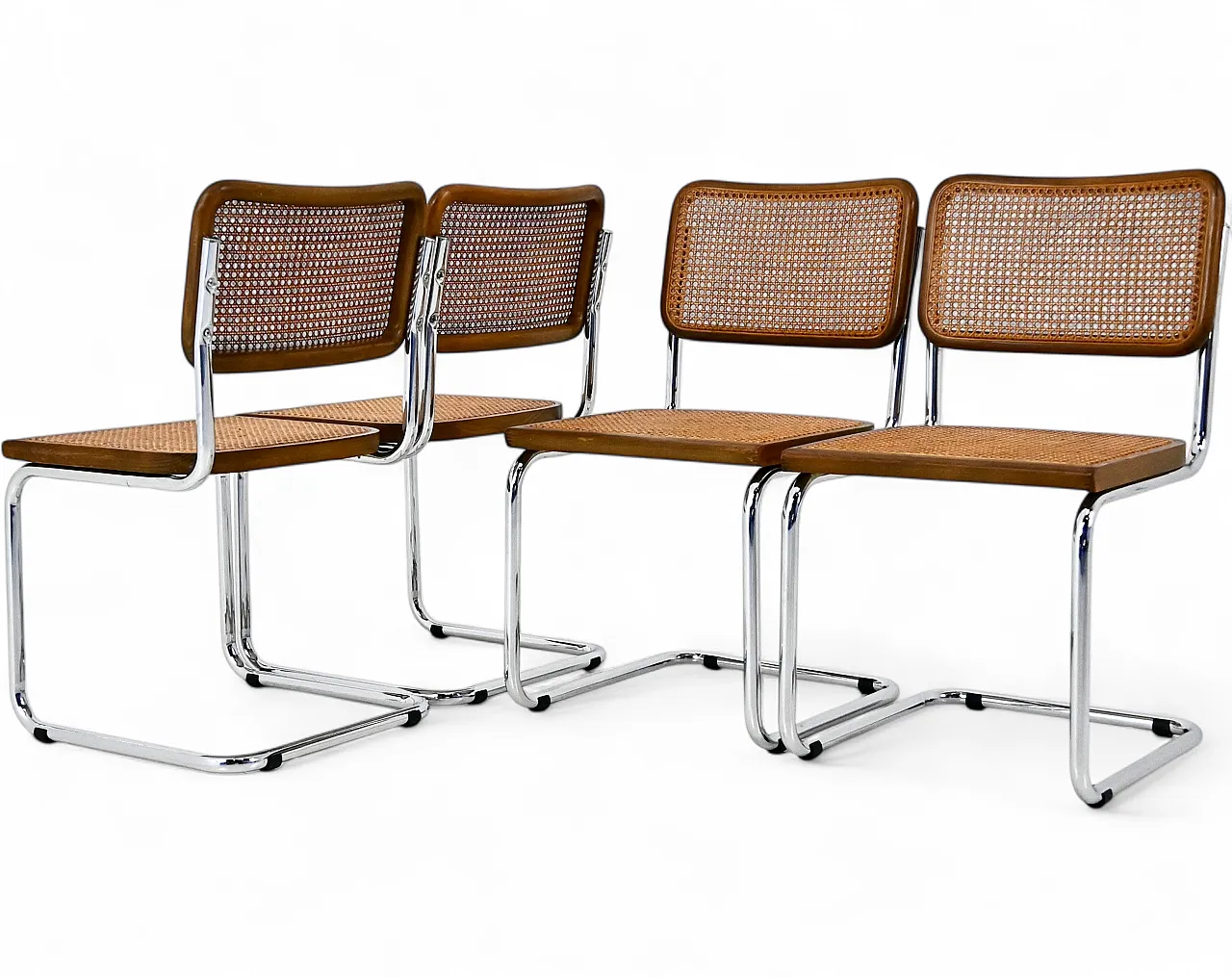 4 Sedie da pranzo stile B32 di Marcel Breuer, anni '90 10