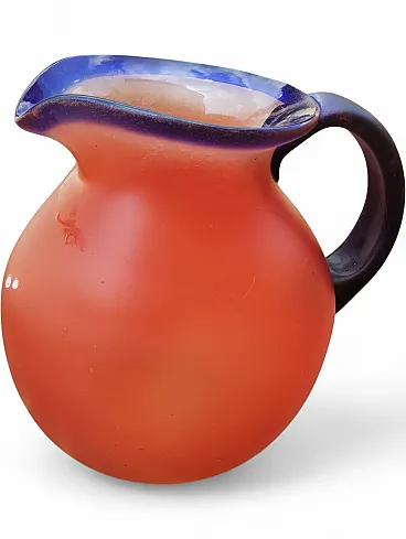 Caraffa in vetro Murano nello stile Carlo Moretti, anni '70