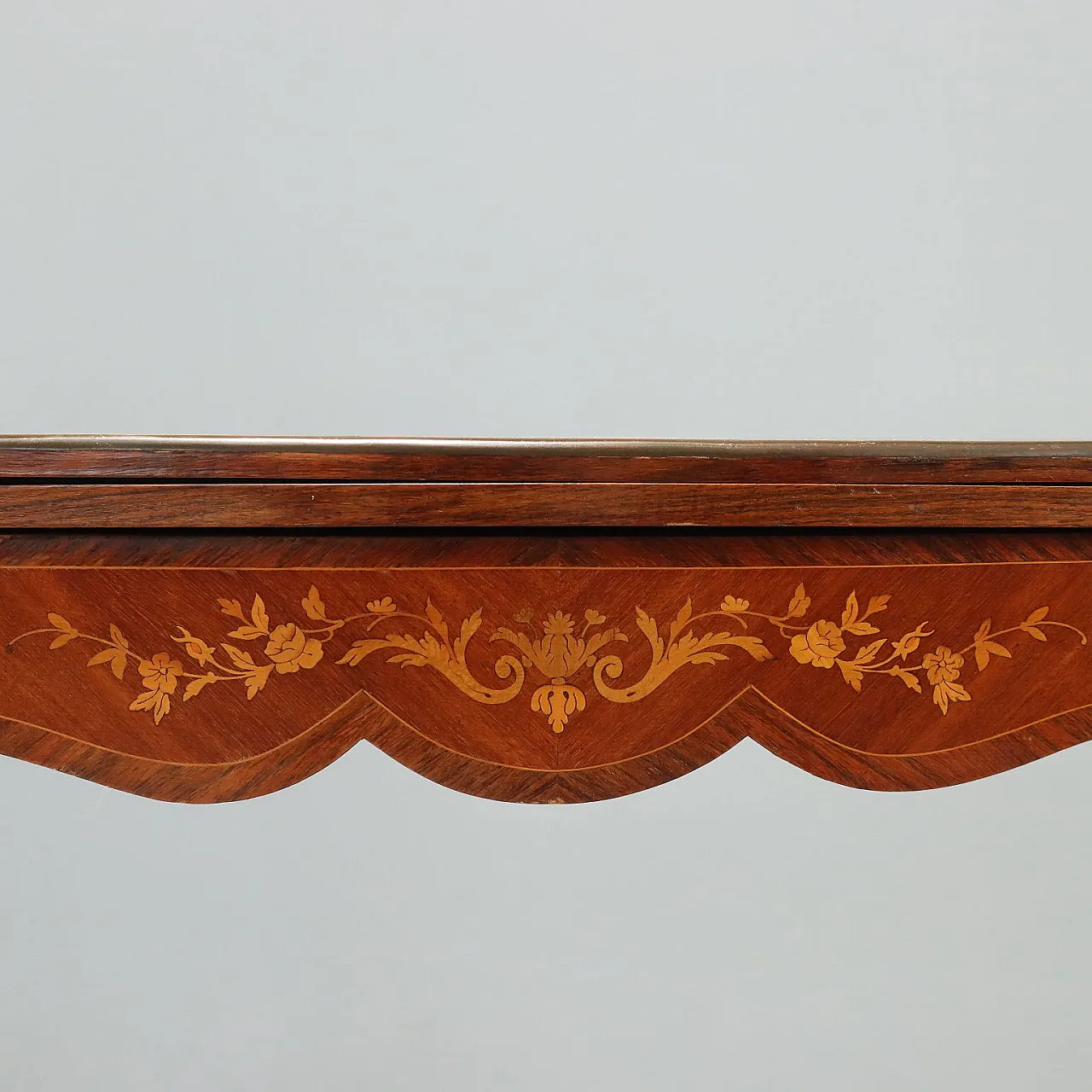 Indian rosewood and mahogany game table, 19th century 5