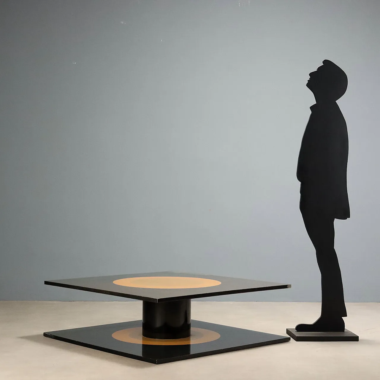 Veneered wood coffee table, 1980s 2