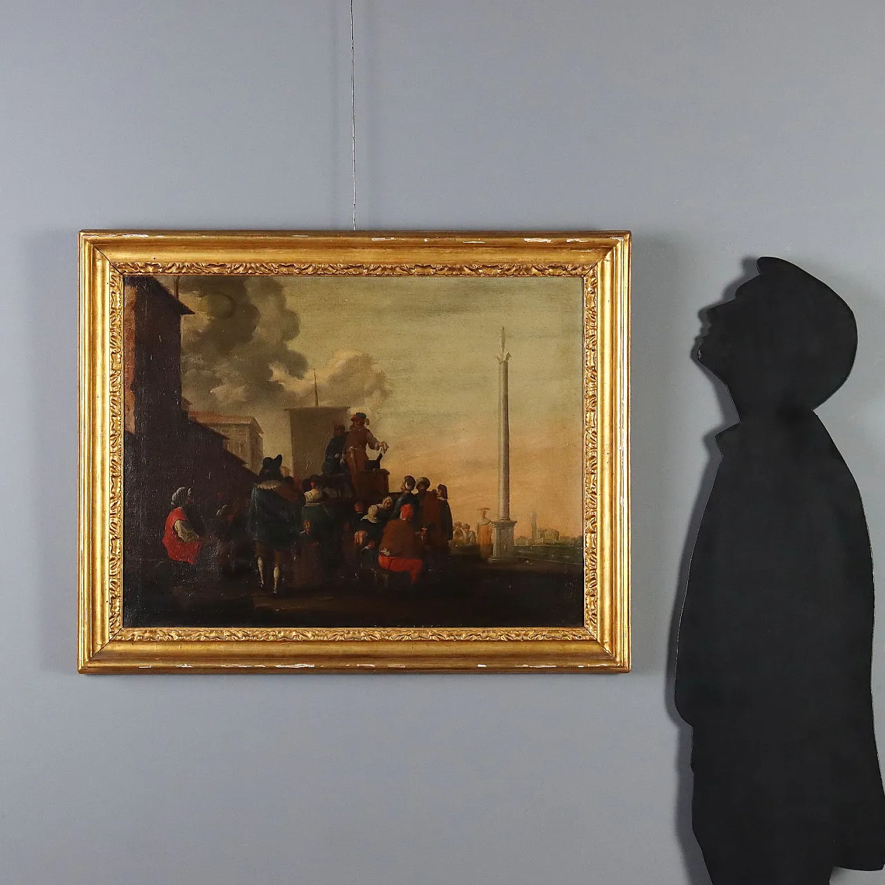 Painting Scene of Popular Life, oil on canvas, 18th century 2