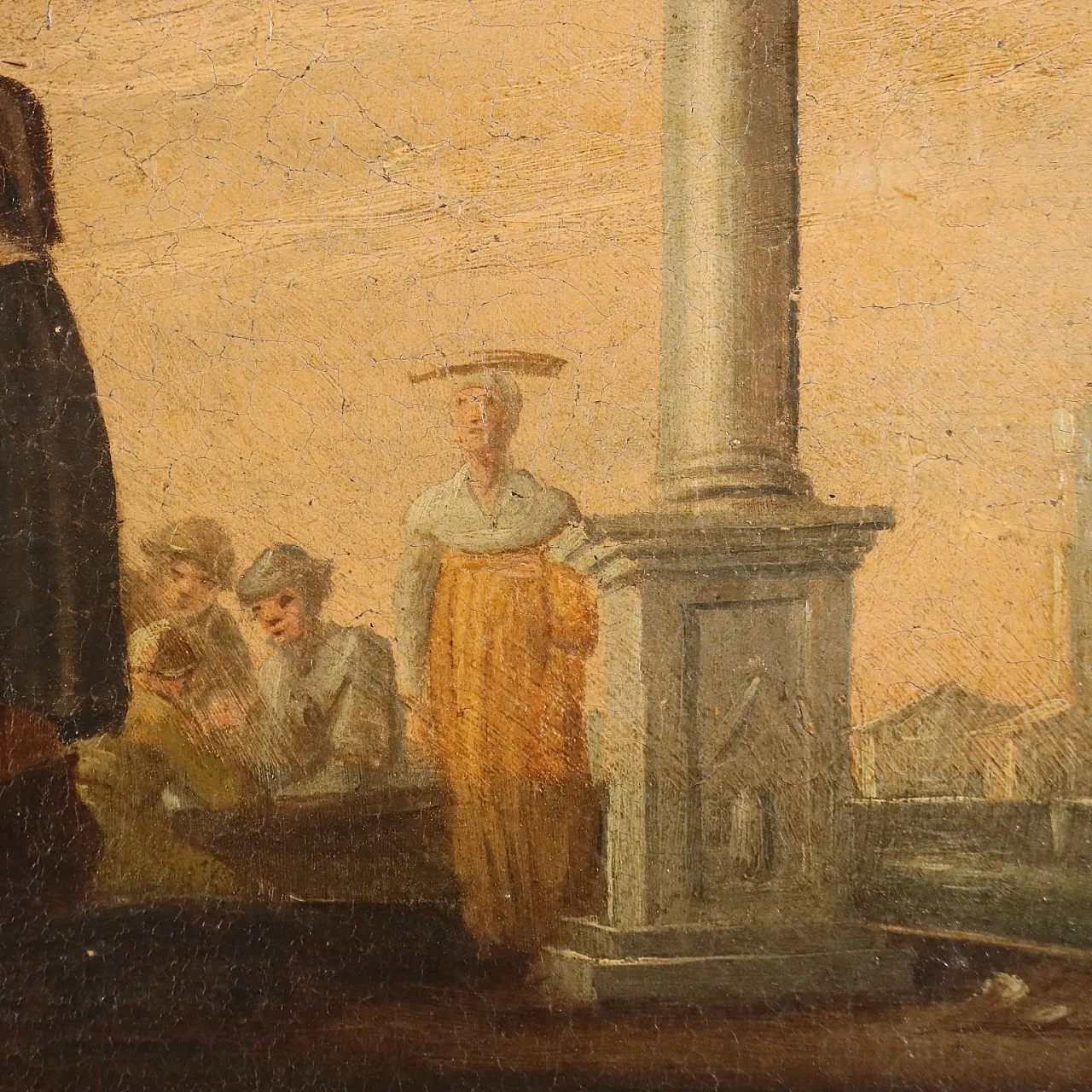 Painting Scene of Popular Life, oil on canvas, 18th century 8