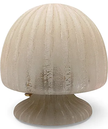 Murano glass table lamp by Alfredo Barbini, 1980s