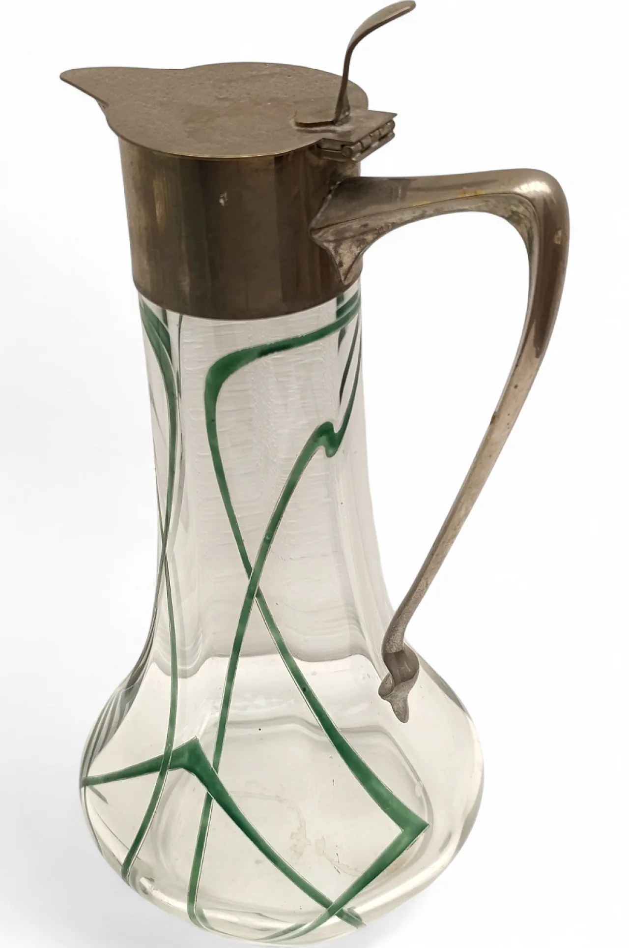 Art Nouveau jug, Carl Deffner Signed Museum Perfect, 1910s 5