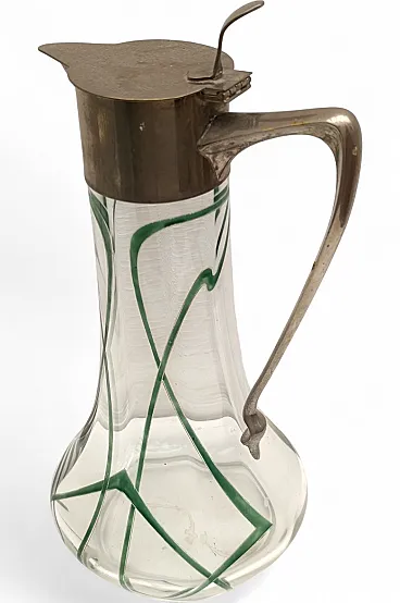 Brocca Art Nouveau, Carl Deffner Firmata Perfetta Museale, anni '10