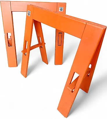 Pair of Cavalletto by De Pas D'Urbino Lomazzi's for Acerbis, 1970s