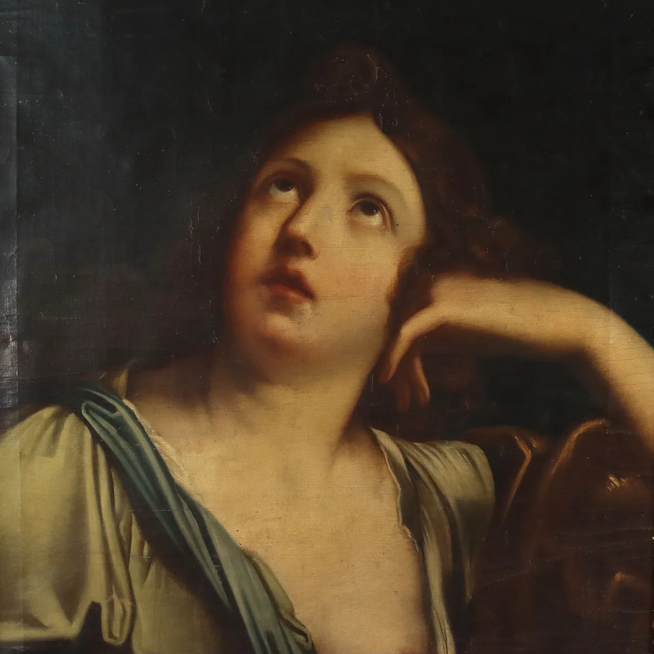 The Face of a Saint in Ecstasy, oil on canvas, 19th century 3
