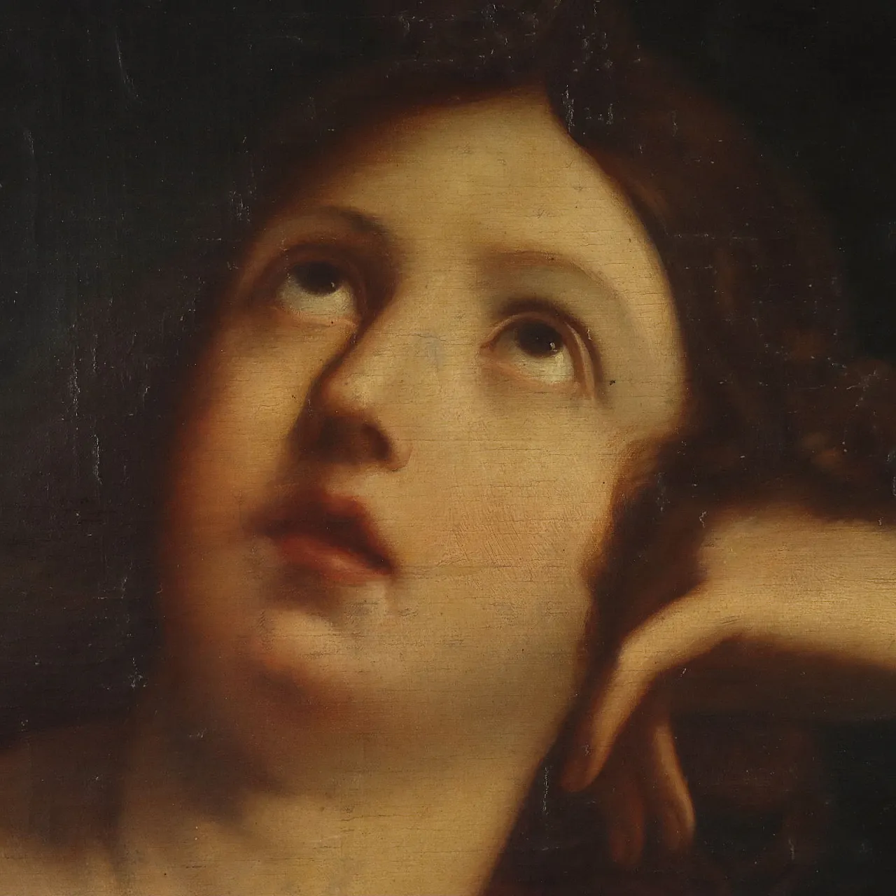 The Face of a Saint in Ecstasy, oil on canvas, 19th century 4
