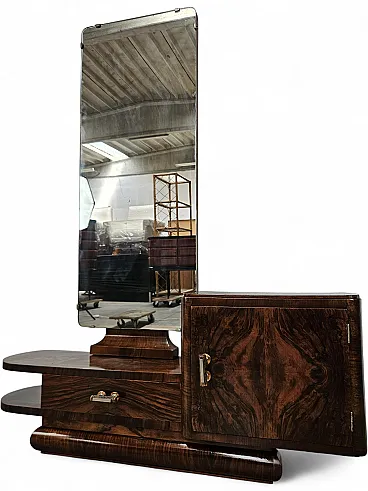 Art Deco dressing table with mirror, 1940s