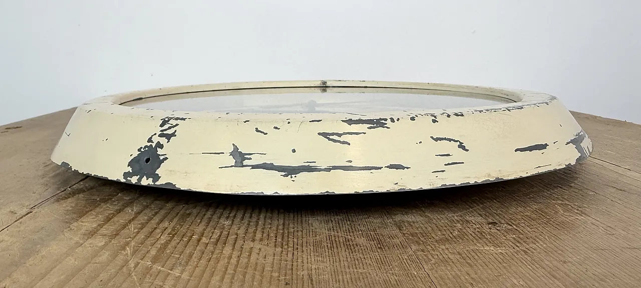 Beige Industrial Factory Wall Clock from Siemens, 1950s 11
