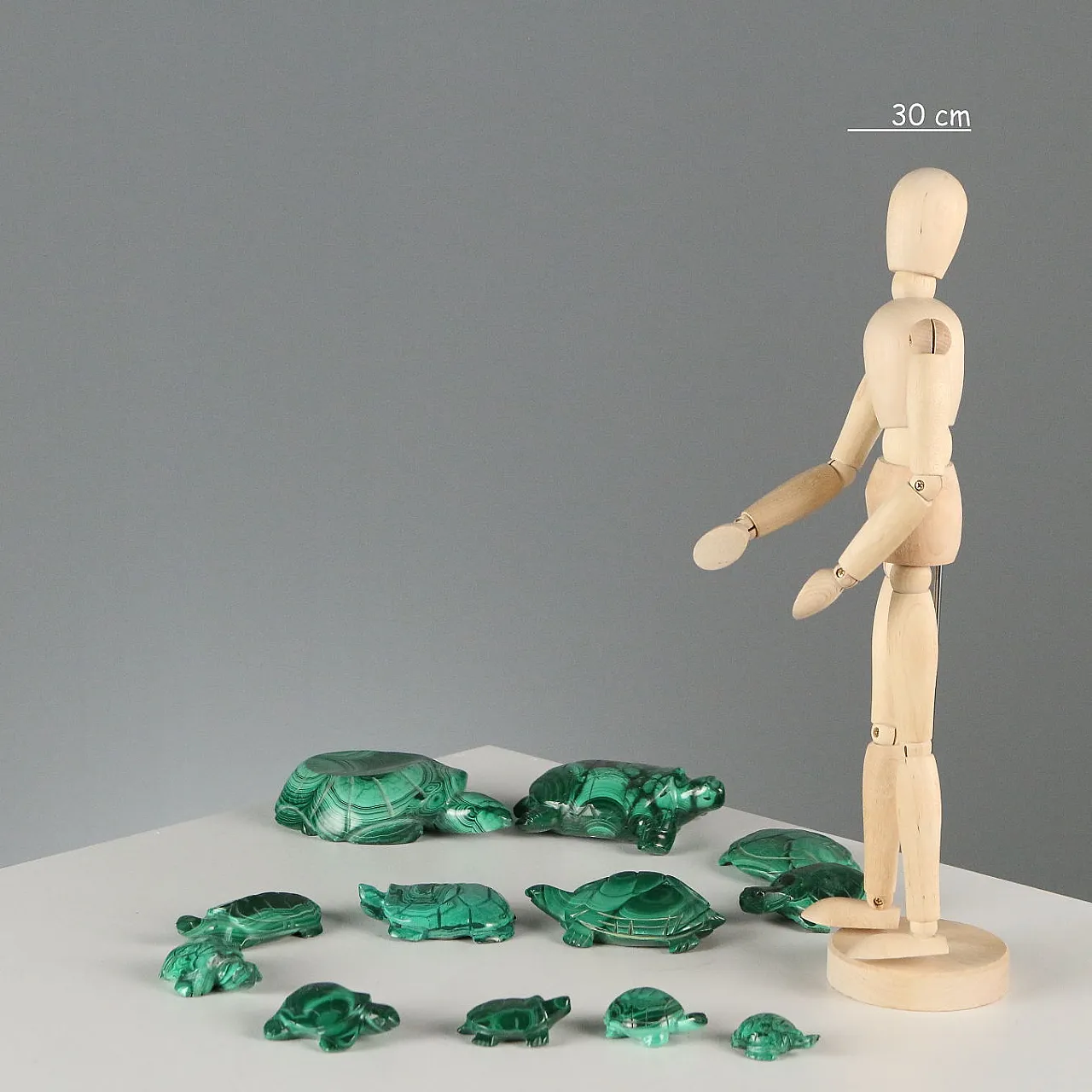 12 Tartarughe in malachite, '900 2