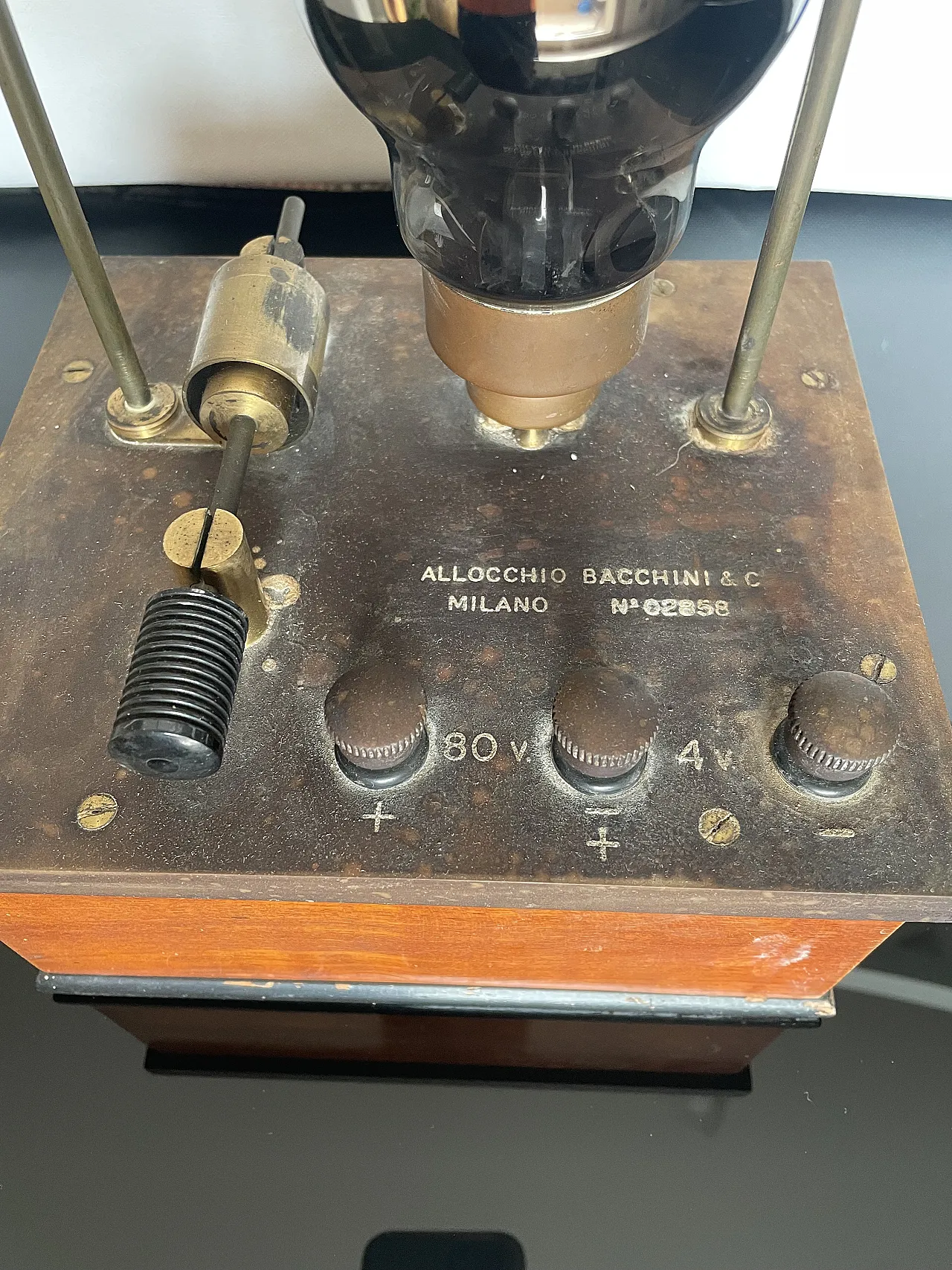 Modulo radio a valvole esterne Allocchio Bacchini & C., anni '30 2