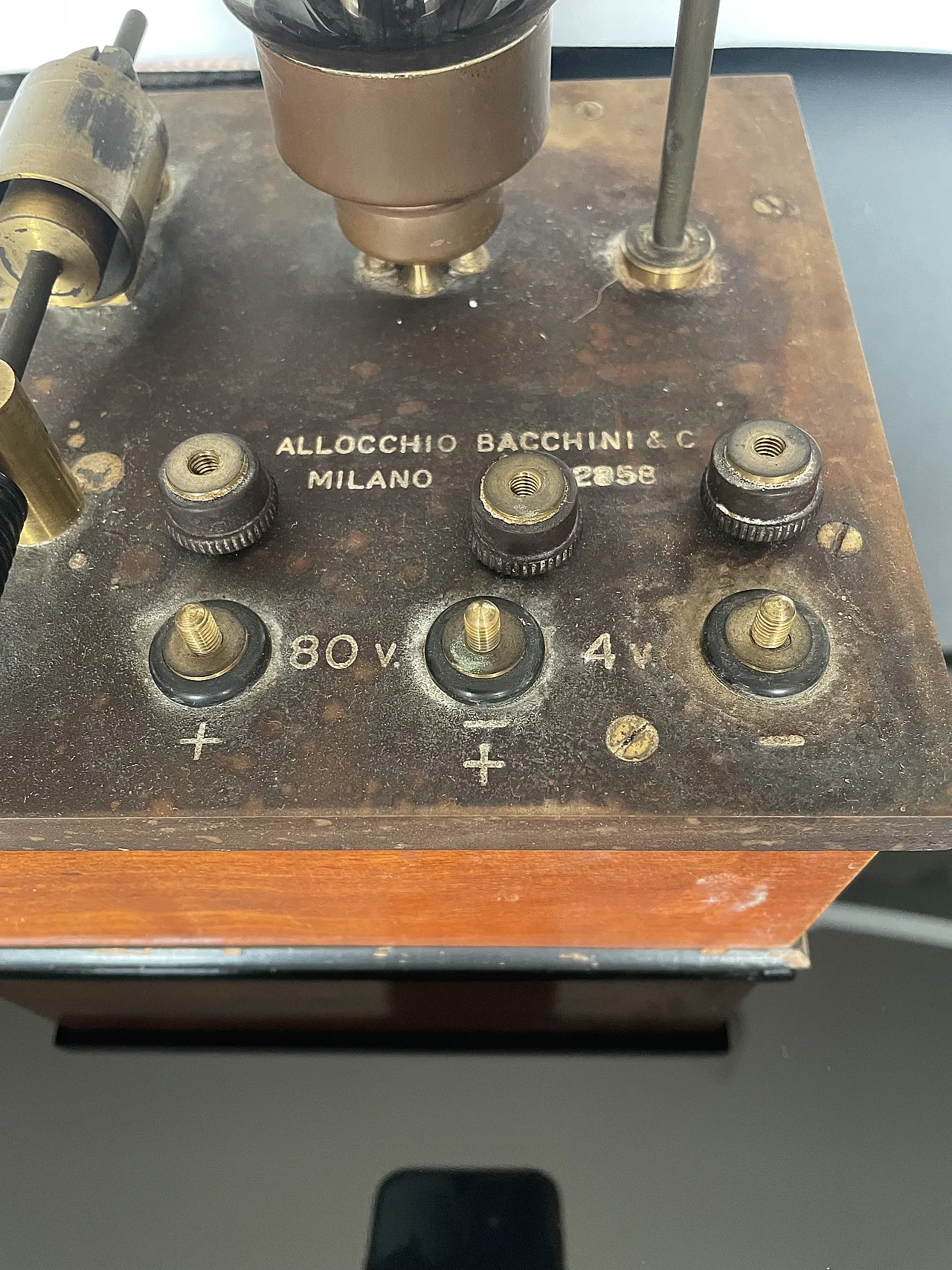 Modulo radio a valvole esterne Allocchio Bacchini & C., anni '30 3