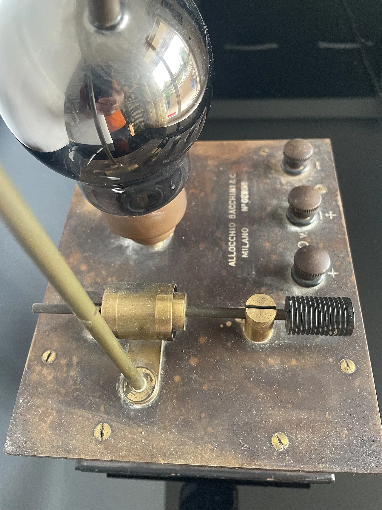 Modulo radio a valvole esterne Allocchio Bacchini & C., anni '30 4