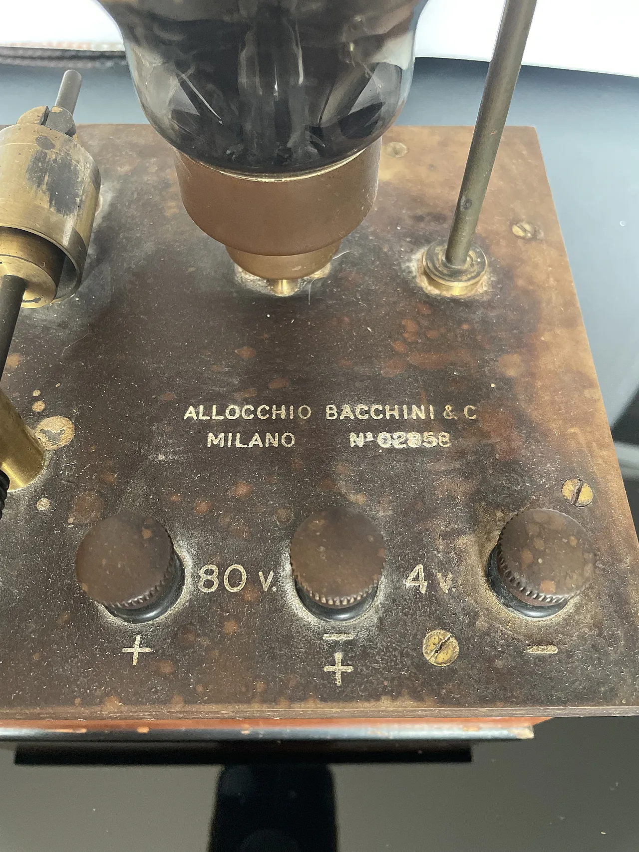 Modulo radio a valvole esterne Allocchio Bacchini & C., anni '30 9