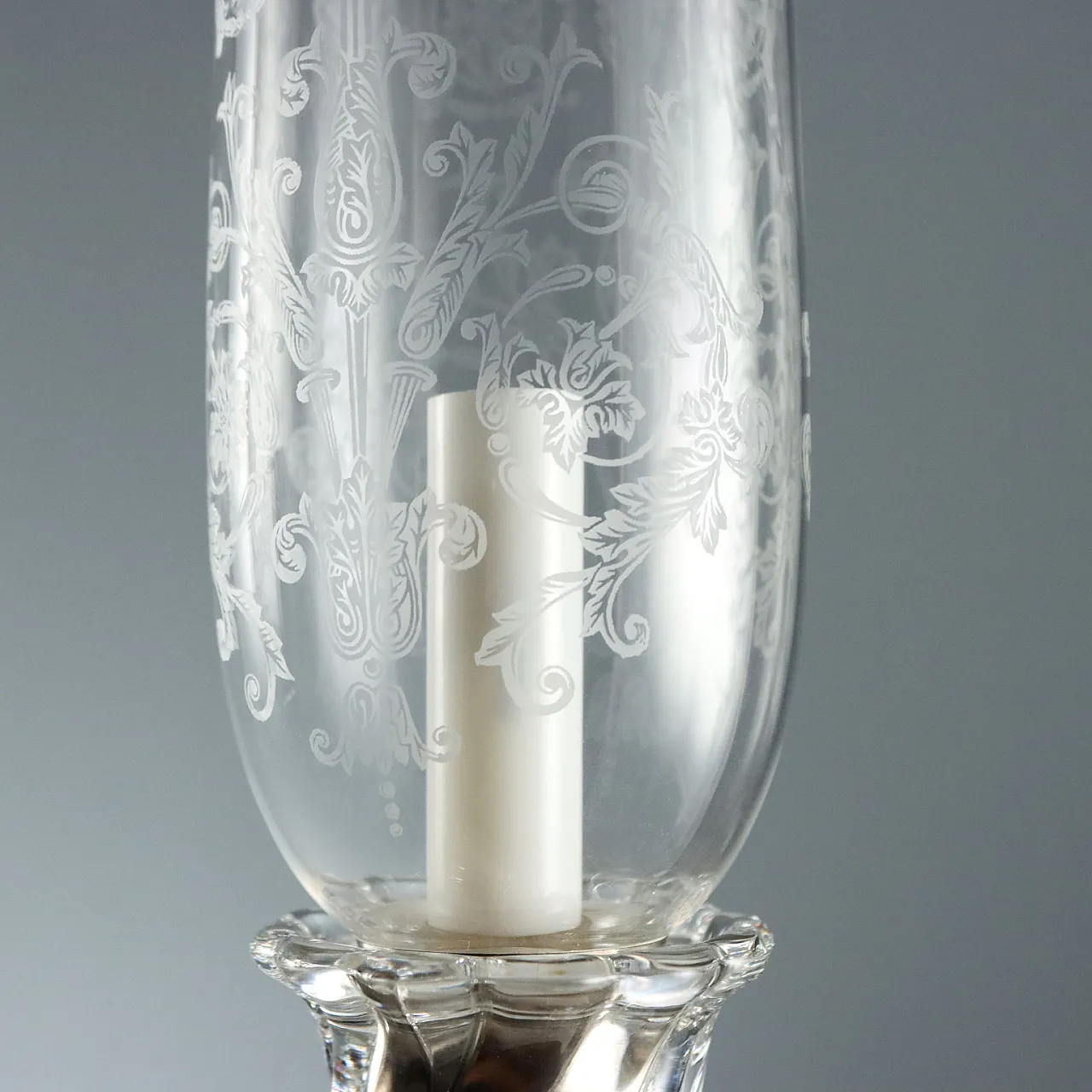 Bohemian crystal table lamp, 20th century 4