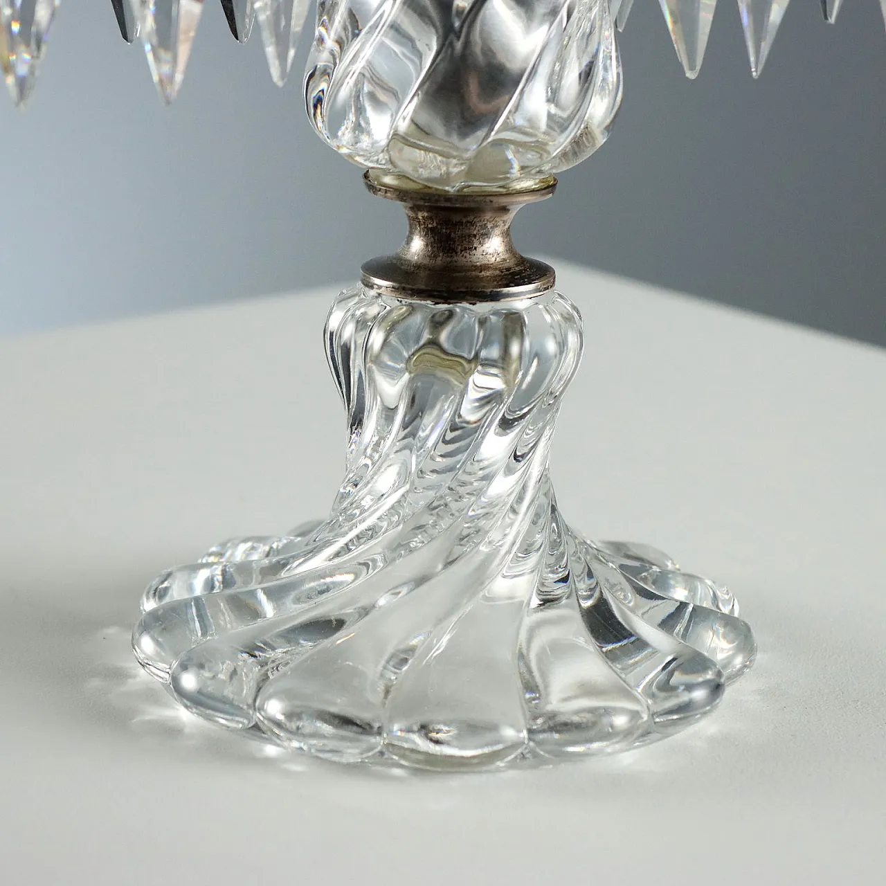 Bohemian crystal table lamp, 20th century 7