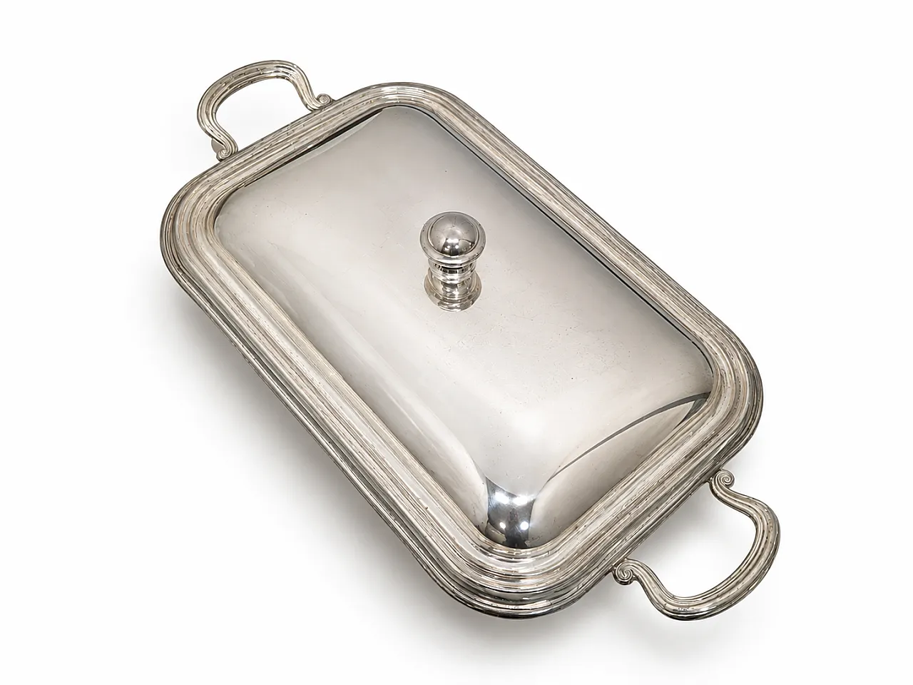 Silver metal baking dish holder 3