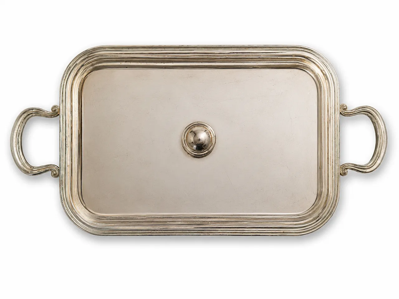Silver metal baking dish holder 5