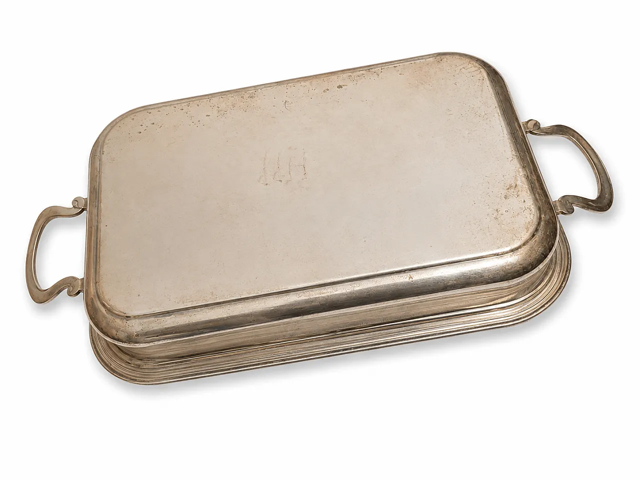 Silver metal baking dish holder 6