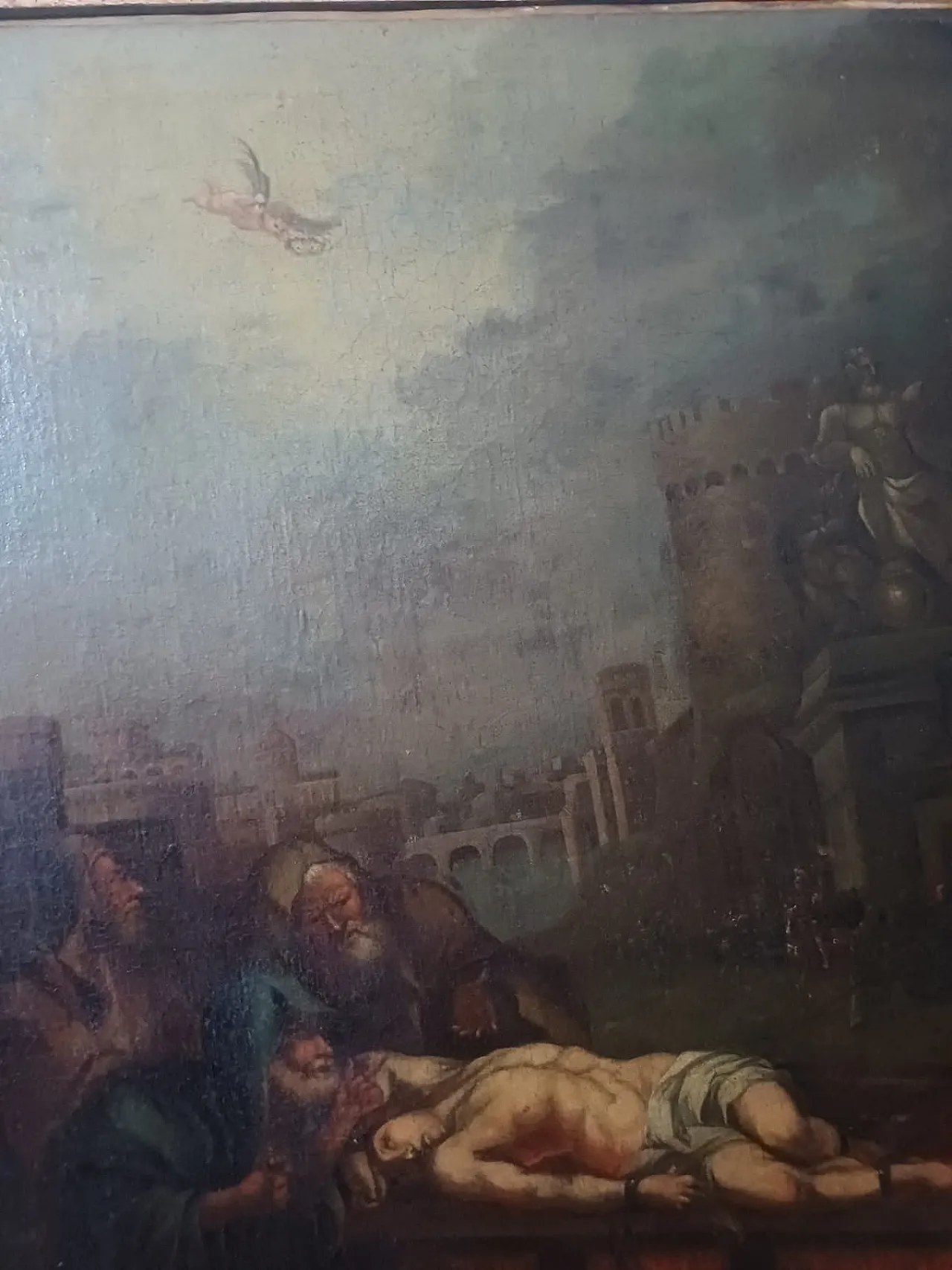 Oil on canvas The martyrdom of St. Lawrence, 17th century 11