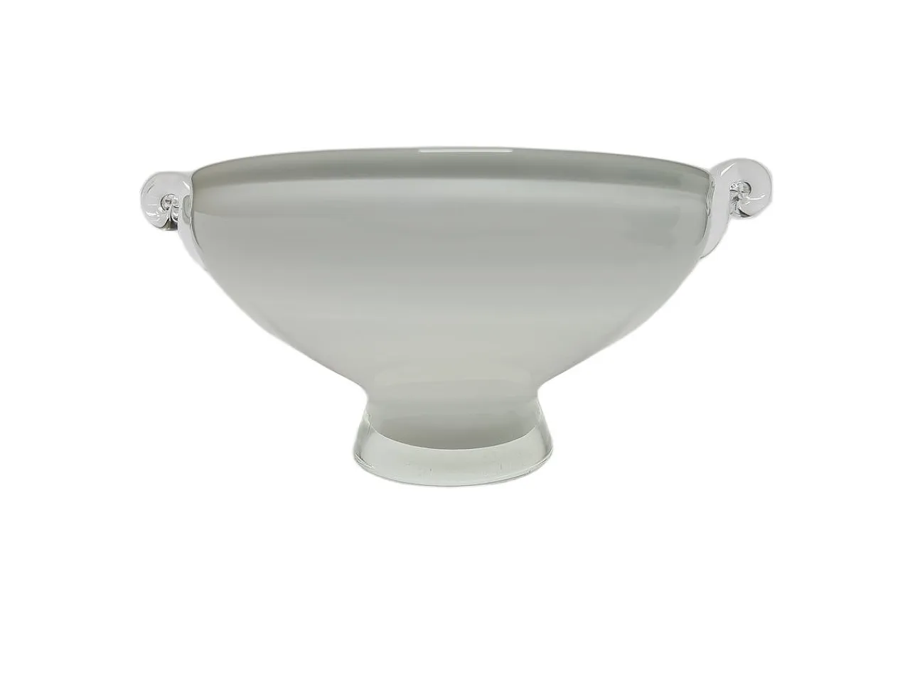 Glass Basket from HSG Tarnowiec, Poland, 1970s 4