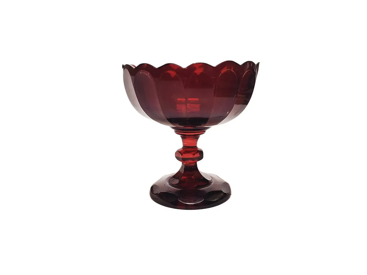Biedermeier Fruit Bowl on Stand, Austria, 1850s 1