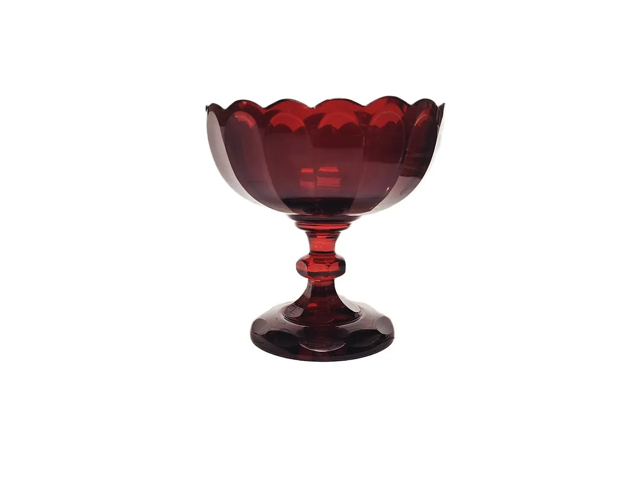 Biedermeier Fruit Bowl on Stand, Austria, 1850s 2