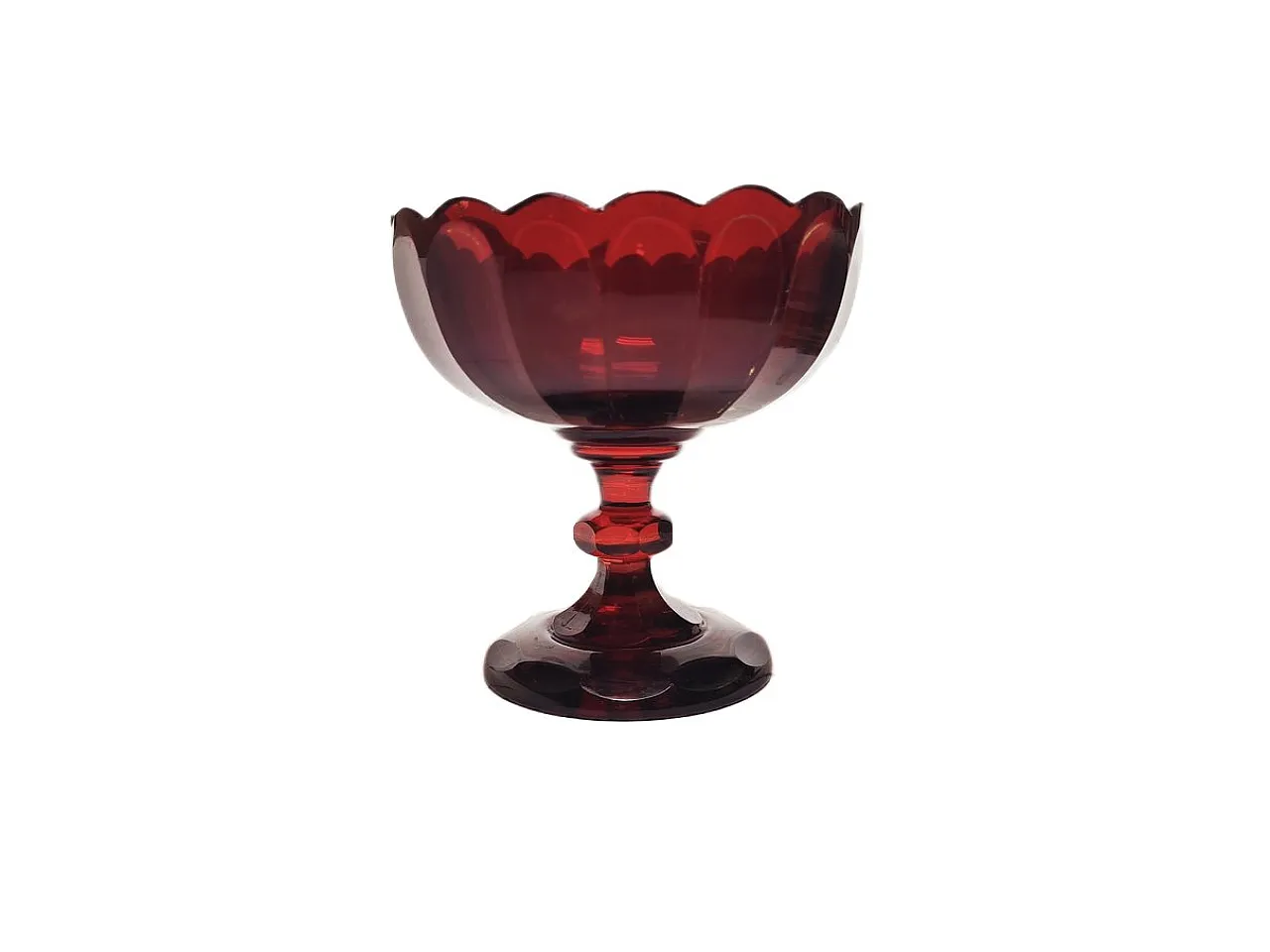Biedermeier Fruit Bowl on Stand, Austria, 1850s 3