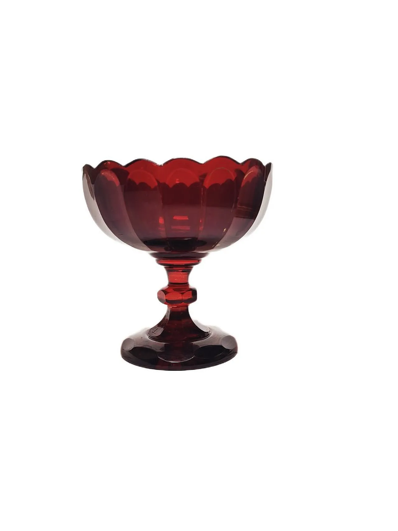 Biedermeier Fruit Bowl on Stand, Austria, 1850s 4