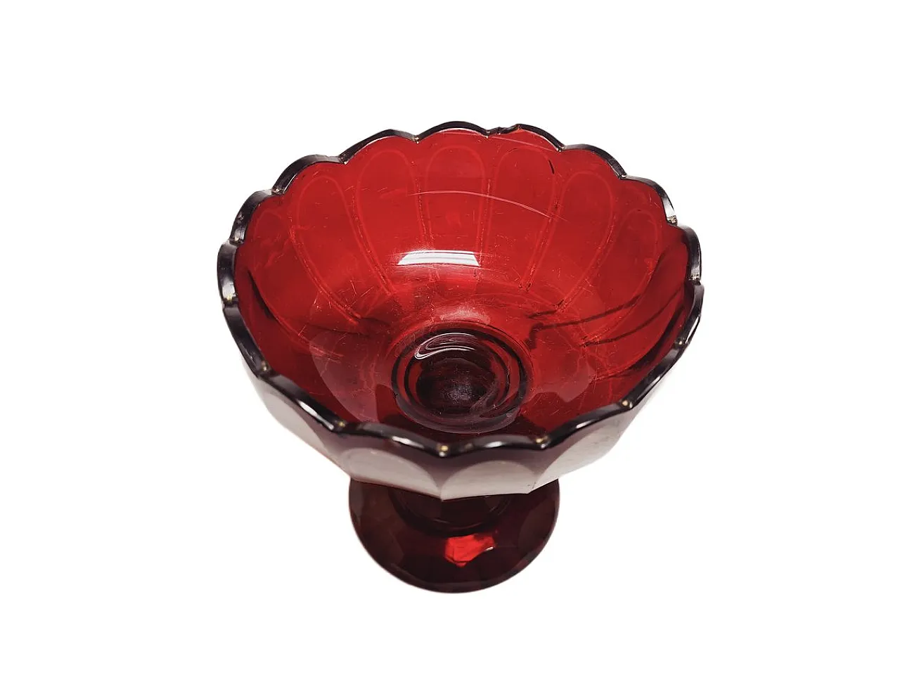 Biedermeier Fruit Bowl on Stand, Austria, 1850s 5