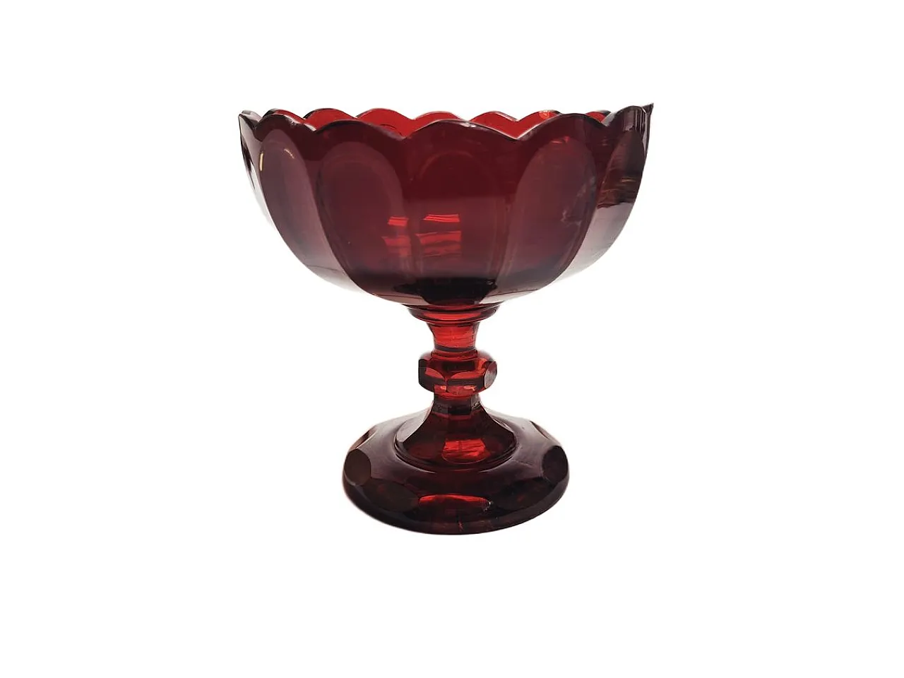 Biedermeier Fruit Bowl on Stand, Austria, 1850s 15