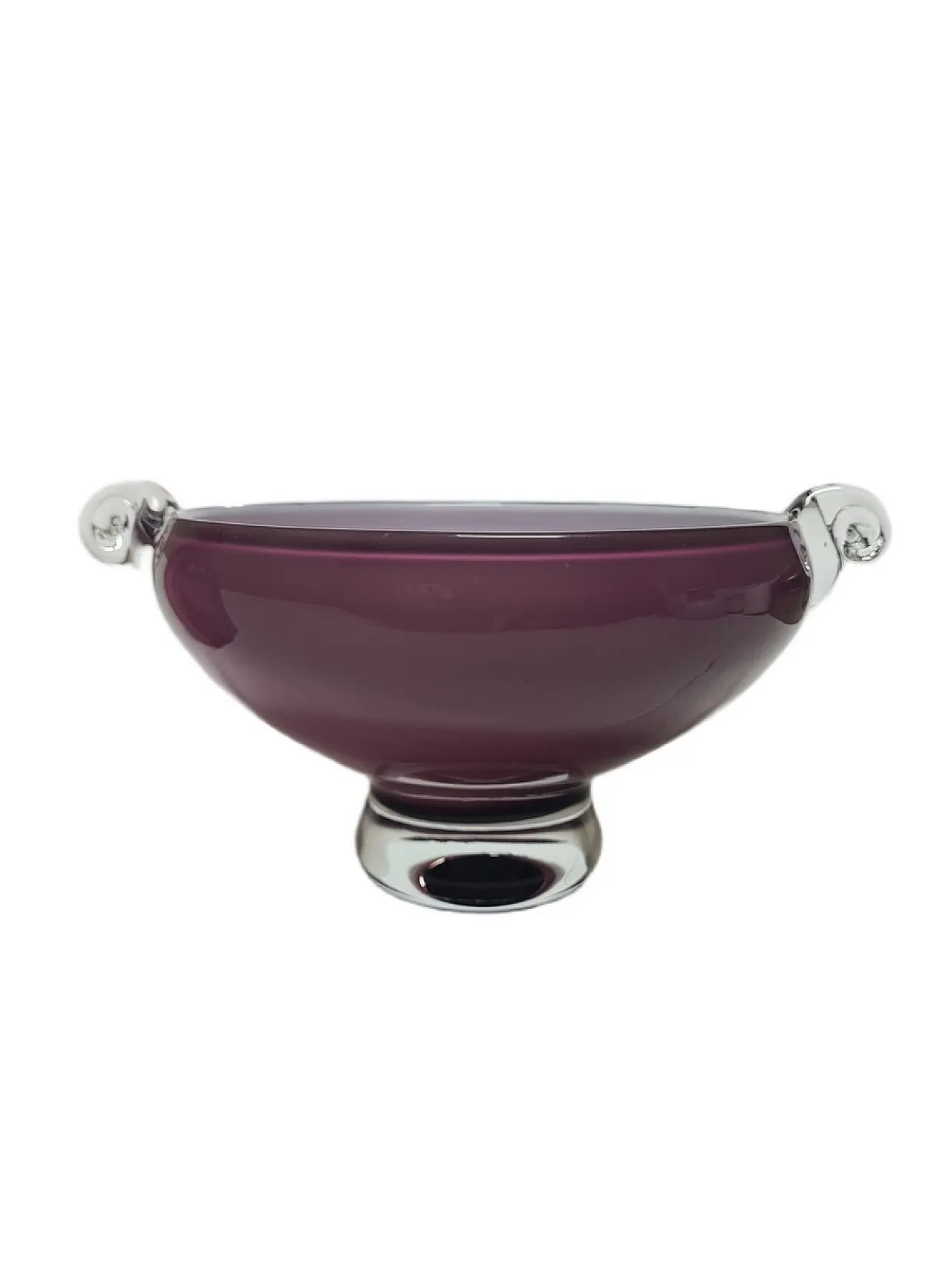 Glass Basket from HSG Tarnowiec, Poland, 1970s 3