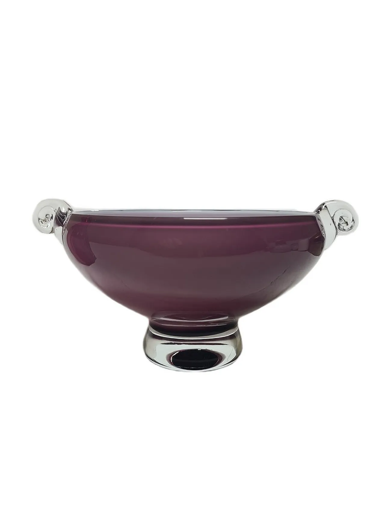 Glass Basket from HSG Tarnowiec, Poland, 1970s 4