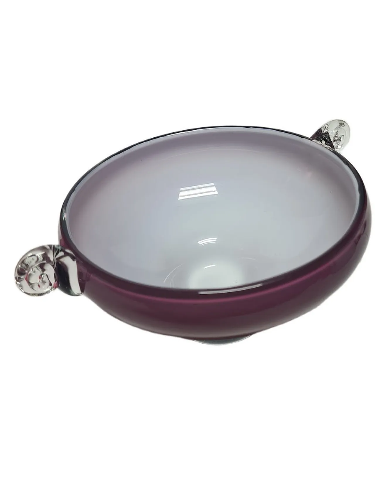 Glass Basket from HSG Tarnowiec, Poland, 1970s 5