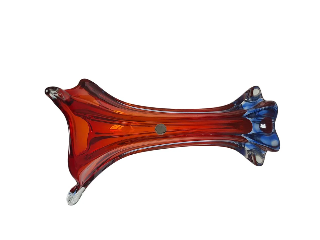Italian Postmodern Vase in Murano Glass from Mandruzzato, 1950s 3