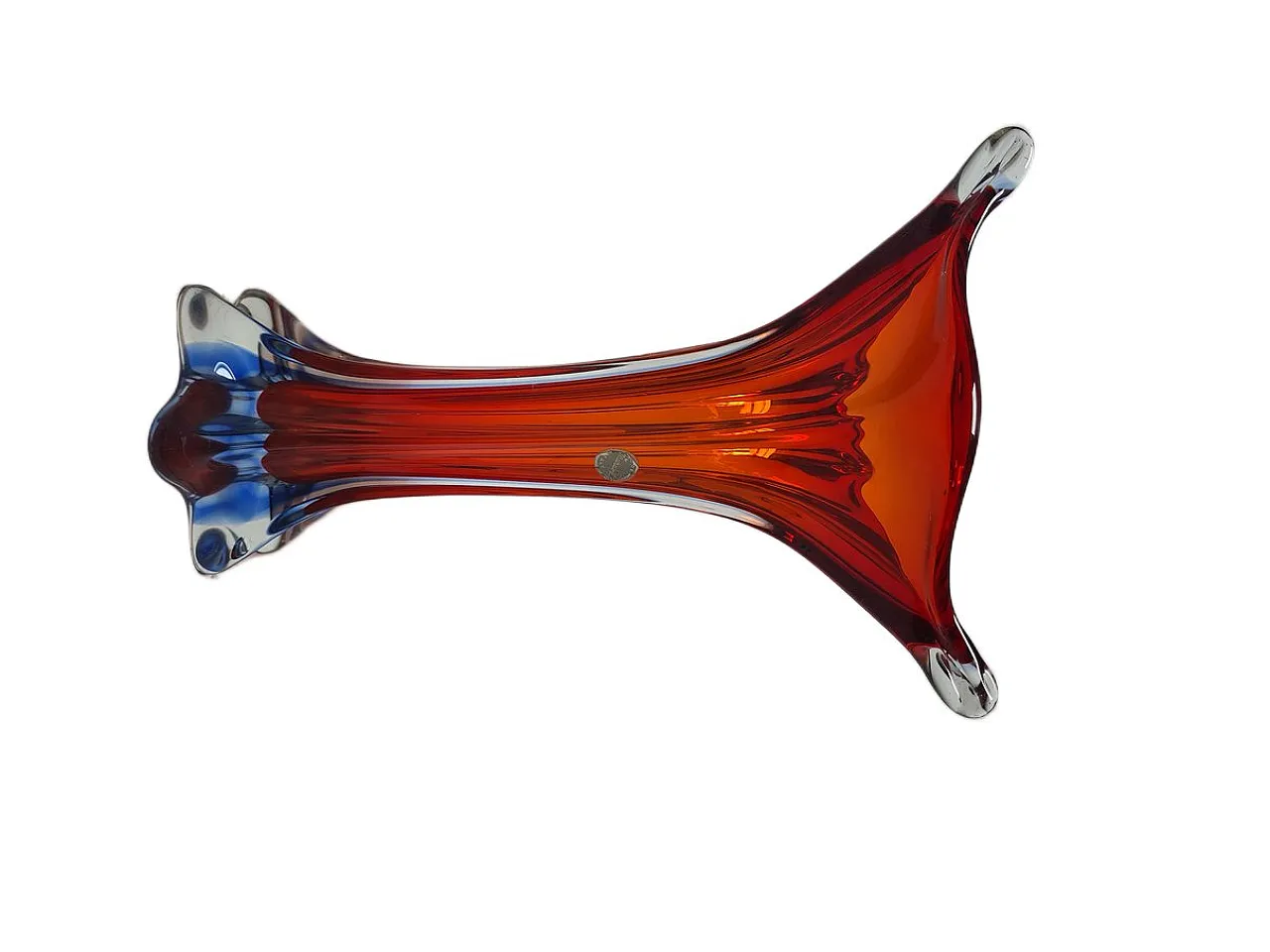 Italian Postmodern Vase in Murano Glass from Mandruzzato, 1950s 5