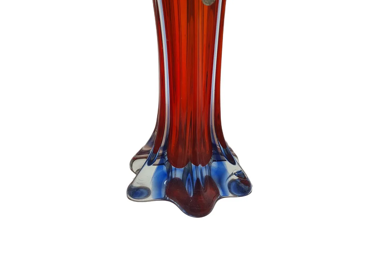 Italian Postmodern Vase in Murano Glass from Mandruzzato, 1950s 7