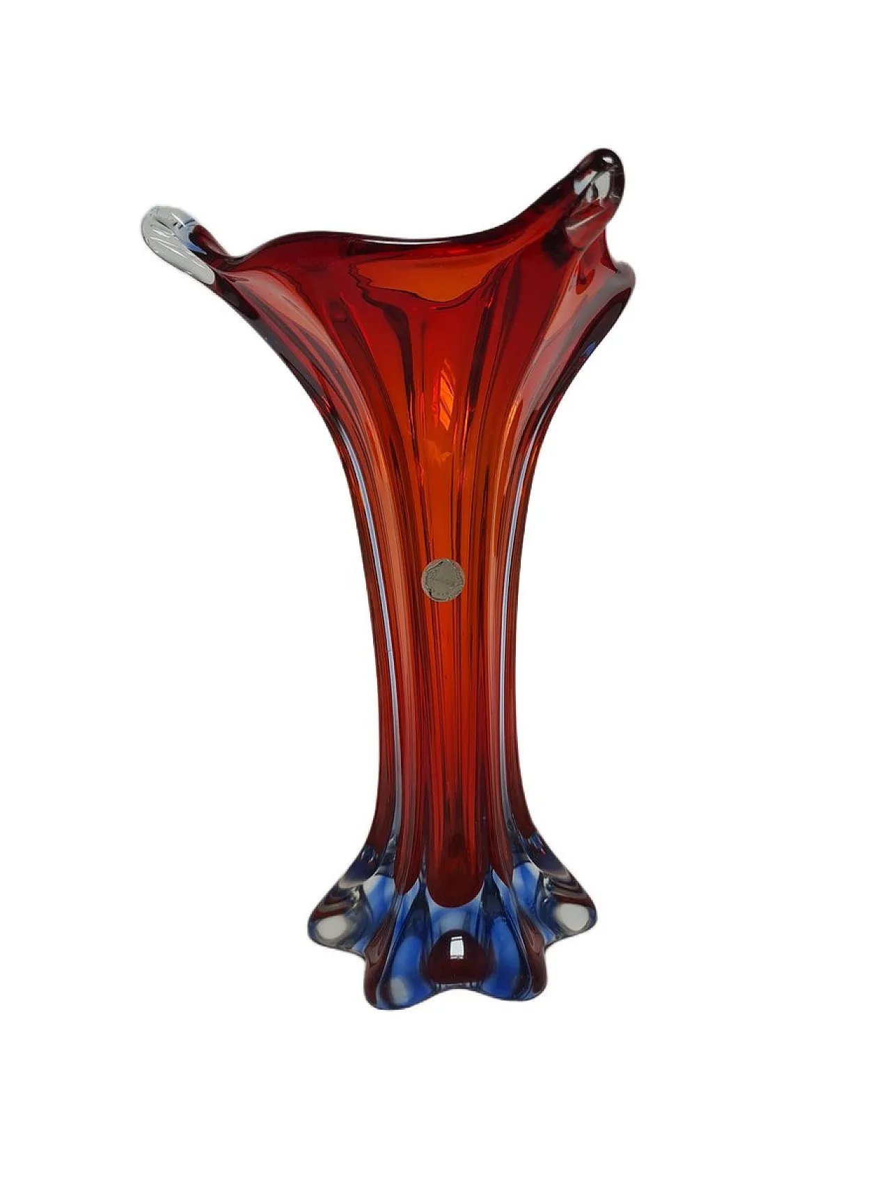 Italian Postmodern Vase in Murano Glass from Mandruzzato, 1950s 8