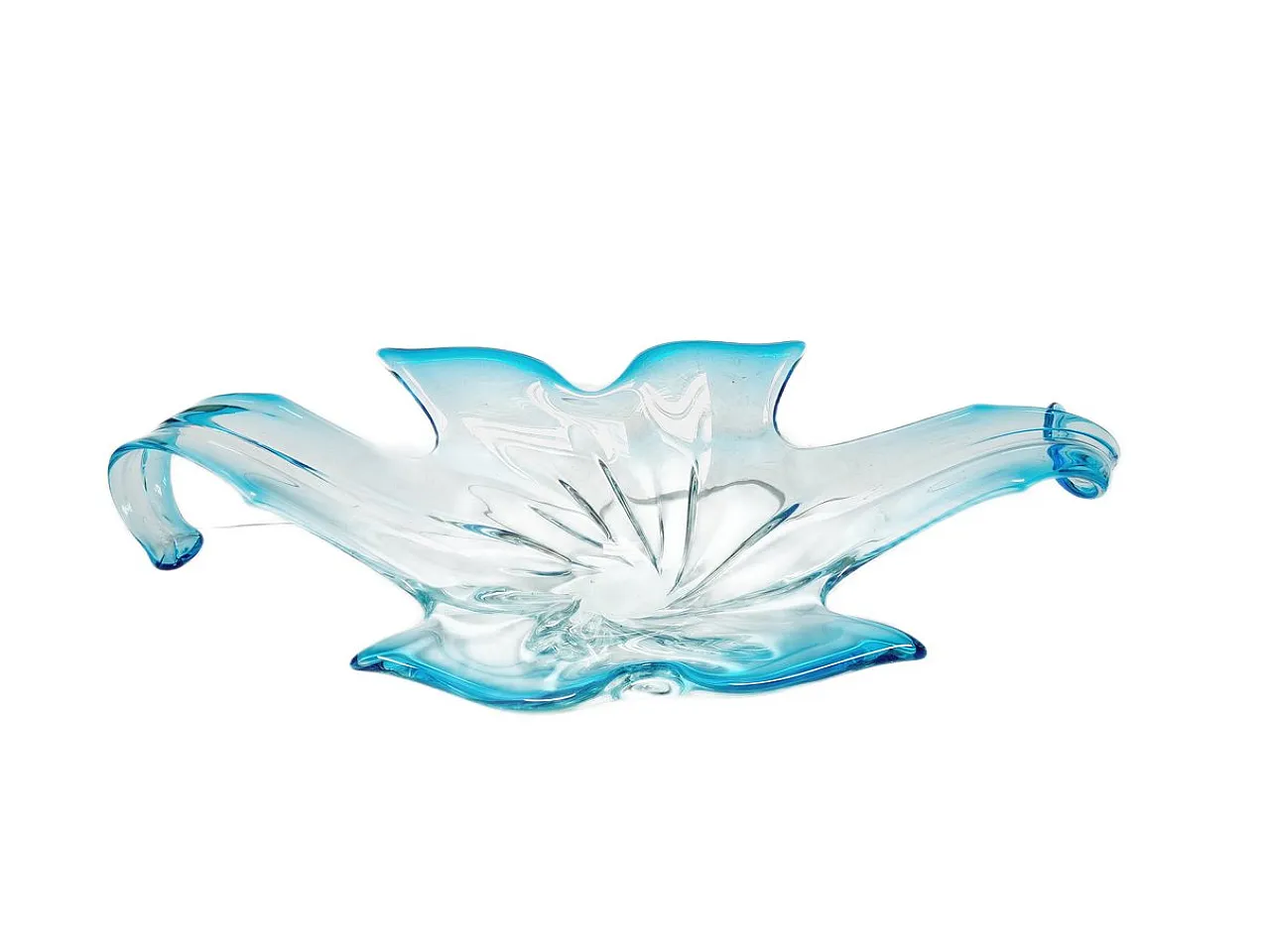 Postmodern Sommerso Murano Glass Fruit Bowl from Mandruzzato, Italy, 1950 4